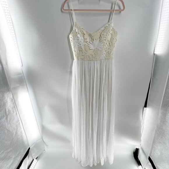 Dress the Population Asha Lace and Chiffon Gown size S NEW - Picture 4 of 13